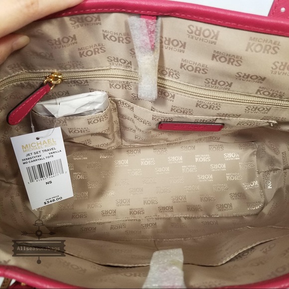 Michael Kors floral Jet set Carryall medium tote - Picture 7 of 8